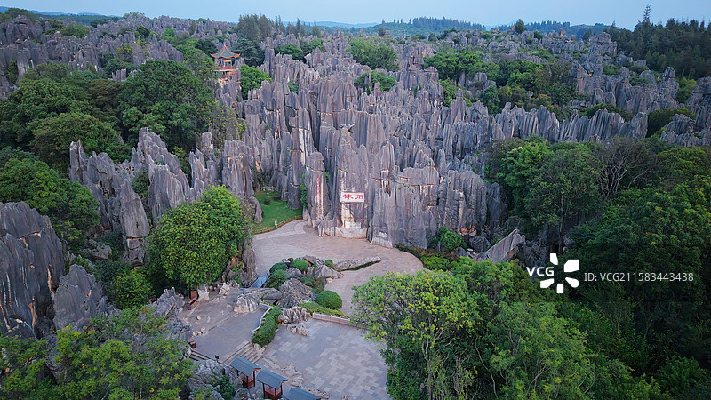 云南 昆明 石林 喀斯特 世界自然遗产图片素材