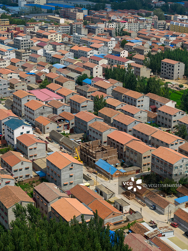 河南省 周口市 扶沟县 北关 民居 郊区 自建房 居住区图片素材