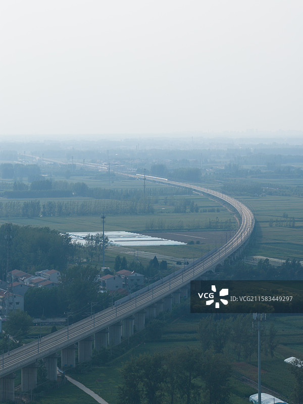 河南周口 扶沟县 盐洛高速 盐洛高速公路 高铁 高速铁路 贾鲁河 农田图片素材