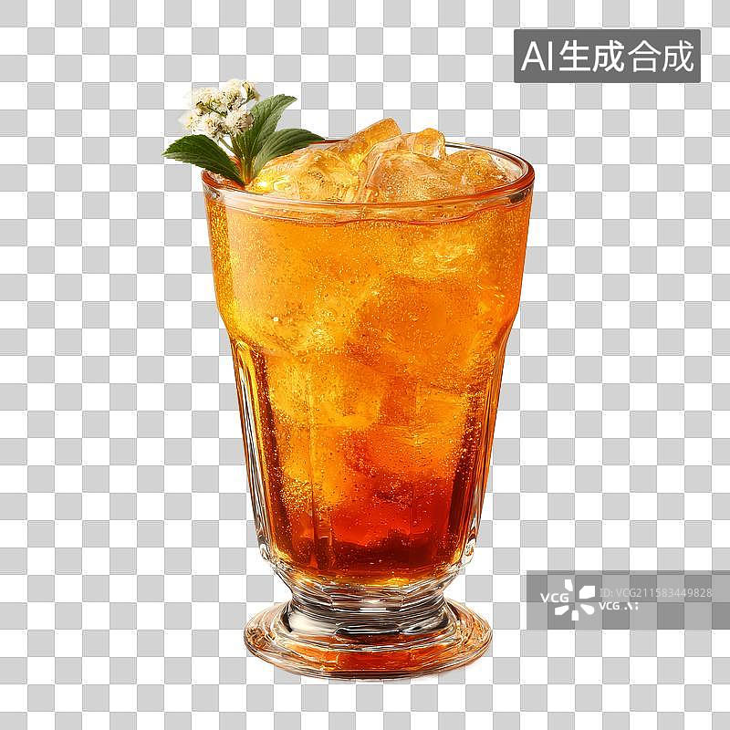 【AI数字艺术】[免抠PNG素材]夏日冰爽柠檬茶饮品图片素材
