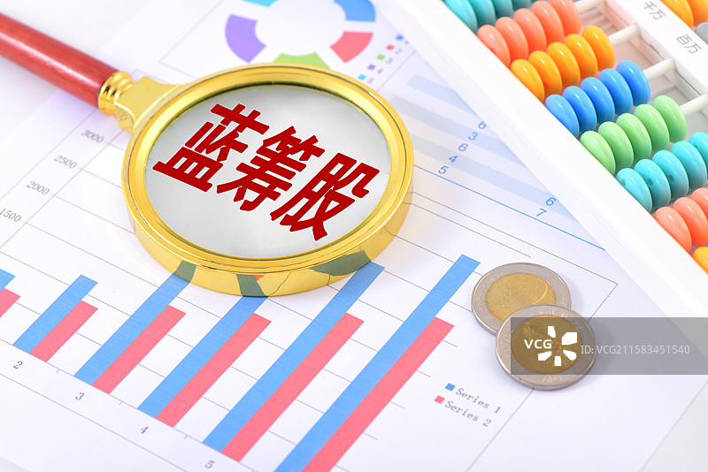 蓝筹股图片素材