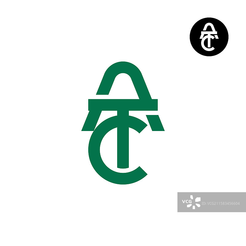 ATC标志字母组合设计图片素材