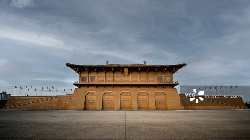 西安大明宫遗址公园丹凤门图片素材