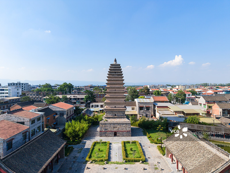 沁阳天宁寺三圣塔图片素材