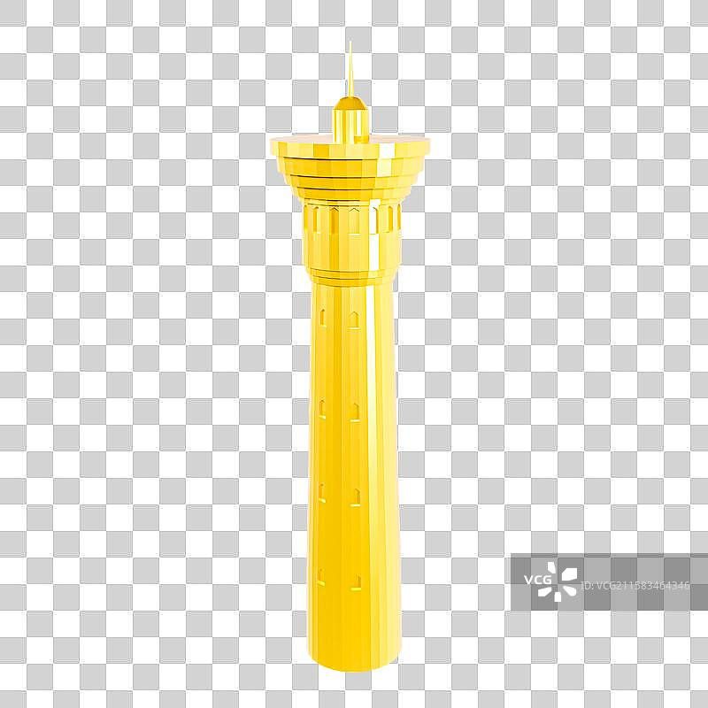 3D立体新疆国际大巴扎新疆城市地标建筑元素图片素材