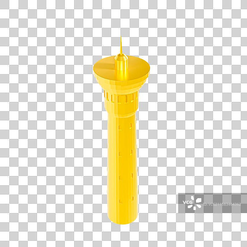 3D立体新疆国际大巴扎新疆城市地标建筑元素图片素材