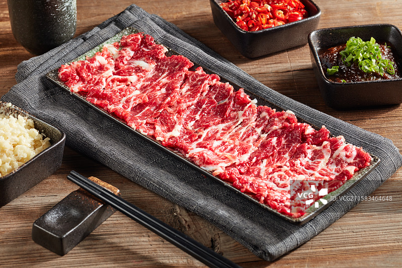 潮汕牛肉火锅吊龙图片素材