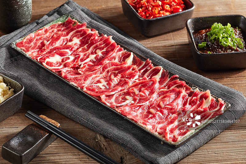 潮汕牛肉火锅五花趾图片素材