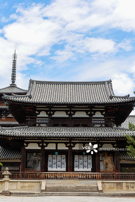 世界最古木构奈良法隆寺图片素材