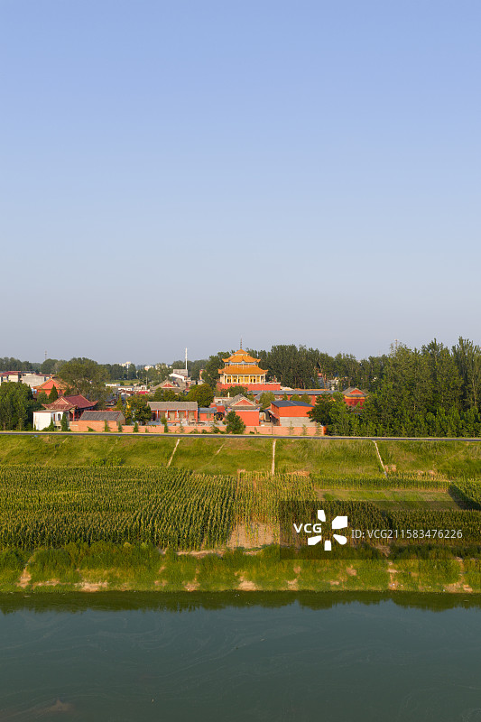 河南省 西华县 昆山女娲宫 女娲补天 建筑外部图片素材