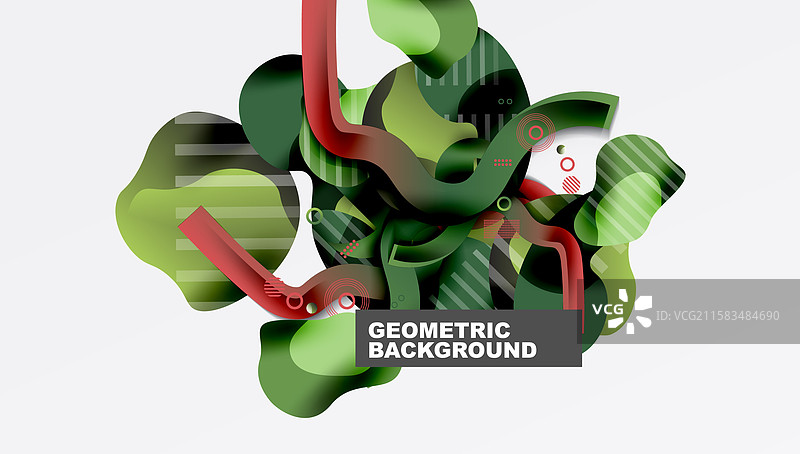 生动的抽象背景，重叠的形状图片素材