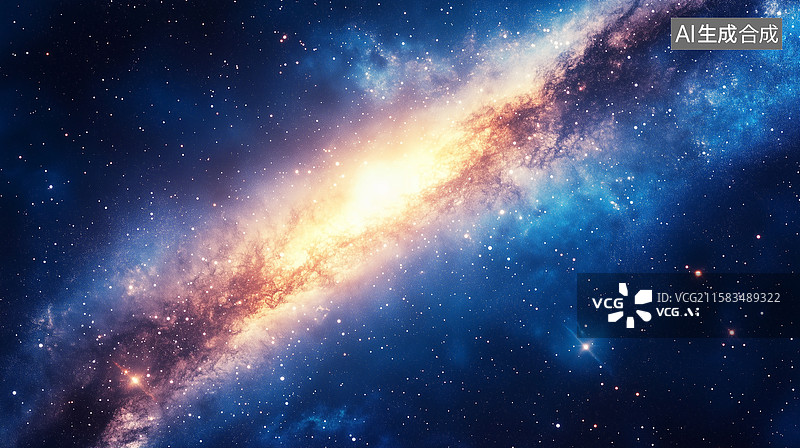 【AI数字艺术】银河星系背景图片素材