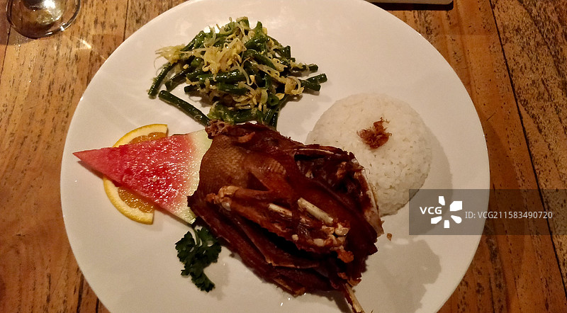 巴厘岛特色美食-脏鸭餐图片素材