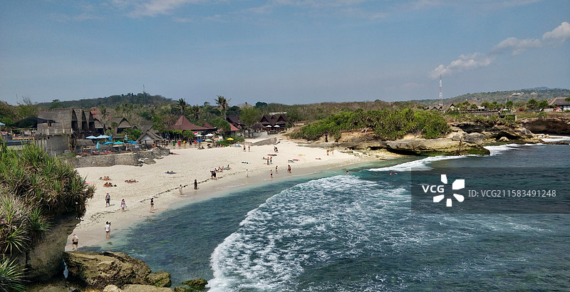 蓝梦岛-蓝天白云大海沙滩齐聚，巴厘岛度假感满溢图片素材