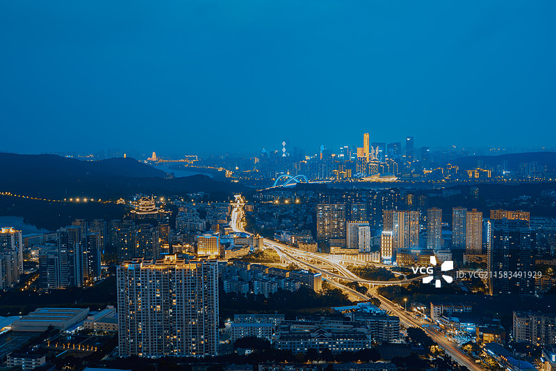 南宁夜景图片素材