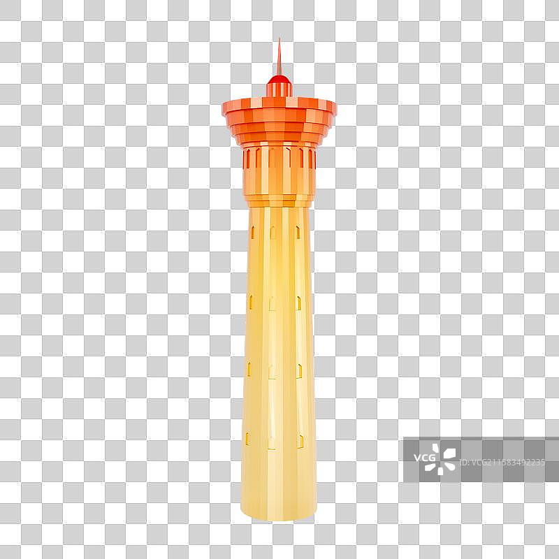 3D立体新疆国际大巴扎新疆城市地标建筑元素图片素材