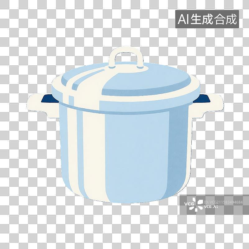 【AI数字艺术】精致的高压锅图标图片素材