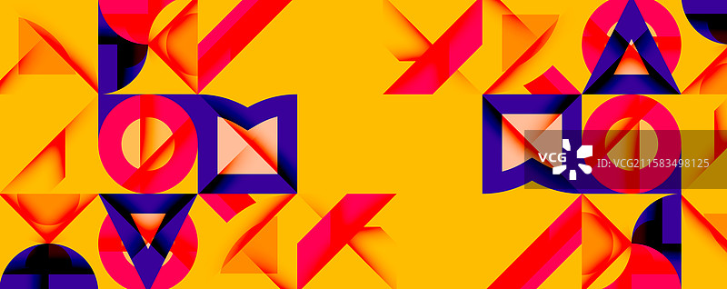 圆形、方形、线条的抽象背景图片素材