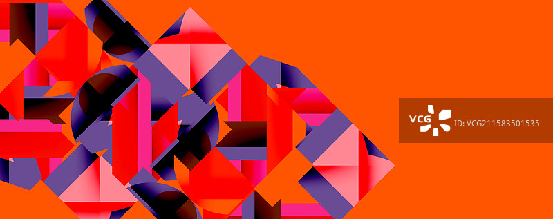 圆形、半圆形、正方形和圆形三角形图片素材