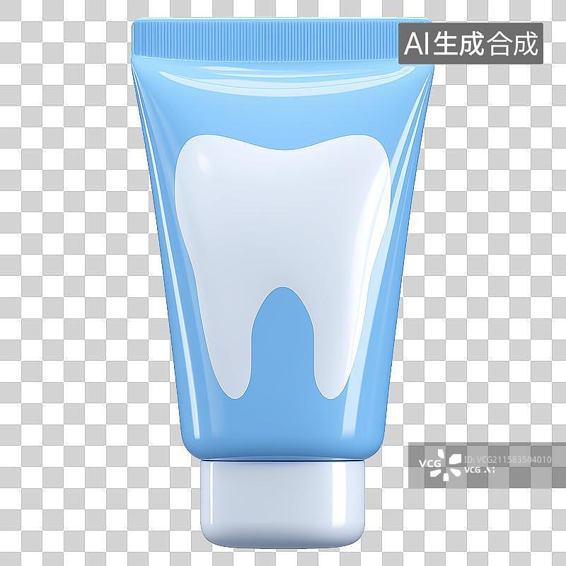 【AI数字艺术】3D风格牙膏元素图片素材