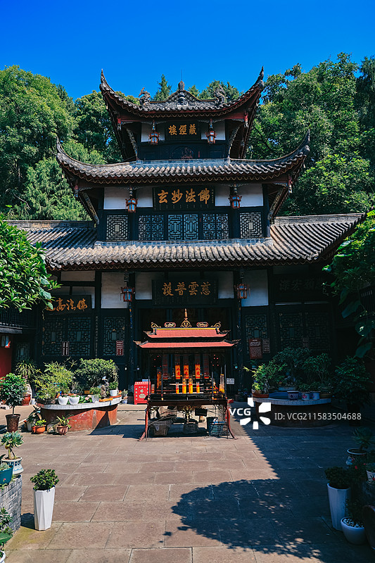 川中古刹-乐至报国寺图片素材
