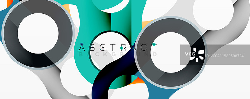 交织圆形的抽象构图图片素材