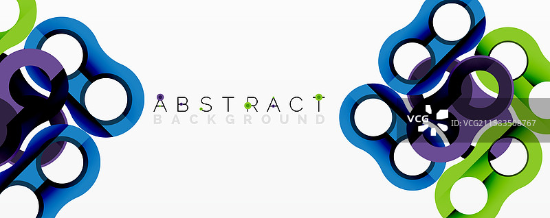 交织圆形的抽象构图图片素材