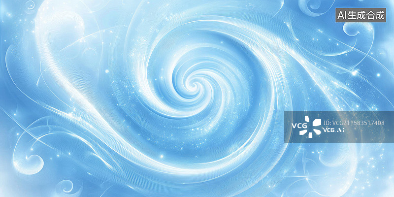 【AI数字艺术】动感蓝色螺旋抽象渐变背景上旋涡和光效企业演示科技手册财务报告的新设计年度会议经济总结未来图片素材