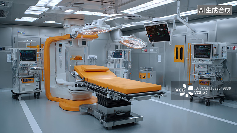 【AI数字艺术】现代化手术室内部环境图片素材