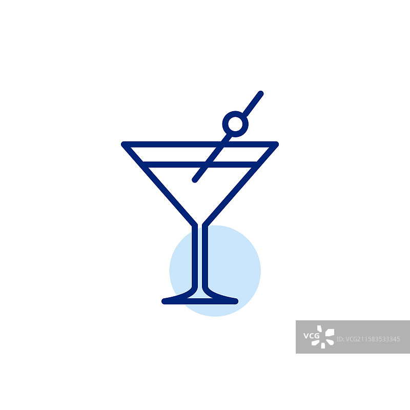 酒吧的马提尼酒杯和橄榄饮品菜单图片素材