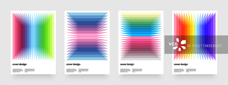 带有彩色渐变混合形状的模板图片素材