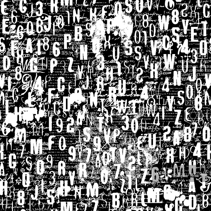 英文字母的无缝图案图片素材