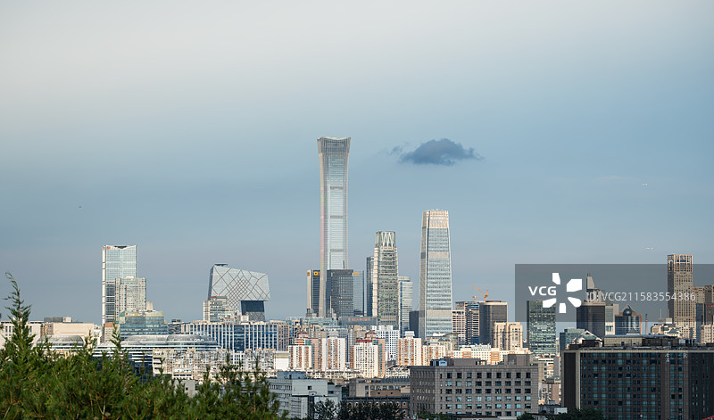 北京CBD中国尊图片素材