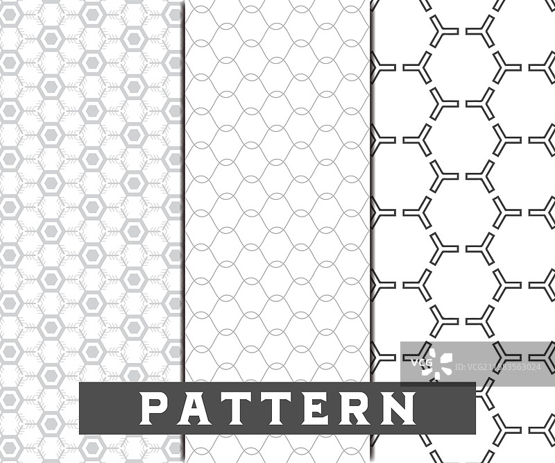 六边形和蜜蜂几何图案图片素材