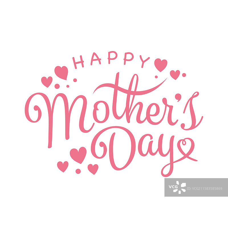 母亲节快乐的字母艺术图片素材