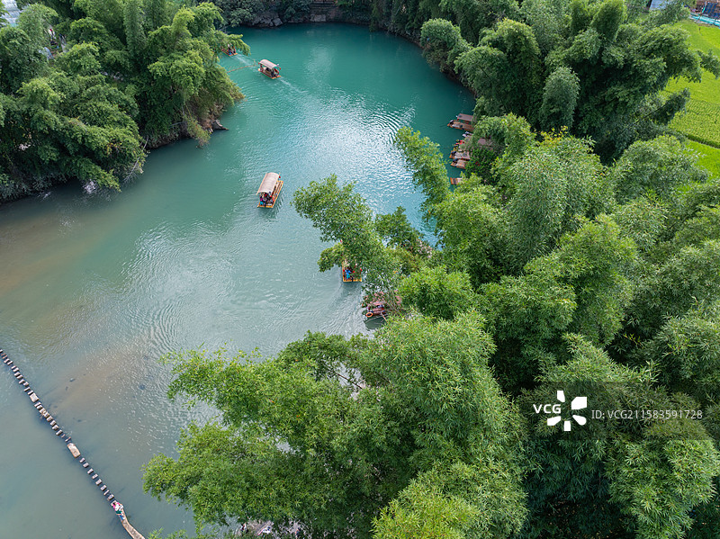 贵州省罗甸大小井航拍风景图片素材