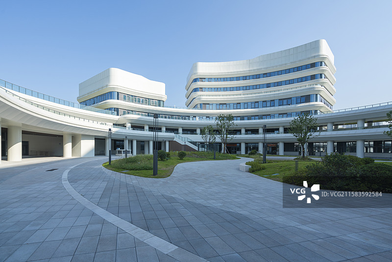 医院广场和大厦图片素材