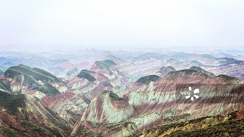 兰州水墨丹霞图片素材