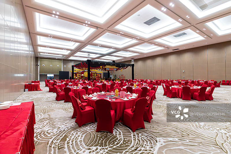 传统中国婚礼宴席图片素材