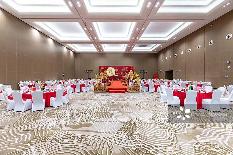 传统中国婚礼宴席图片素材