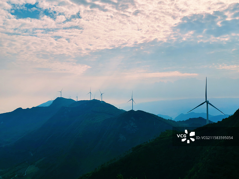 奉节金凤山风电场图片素材