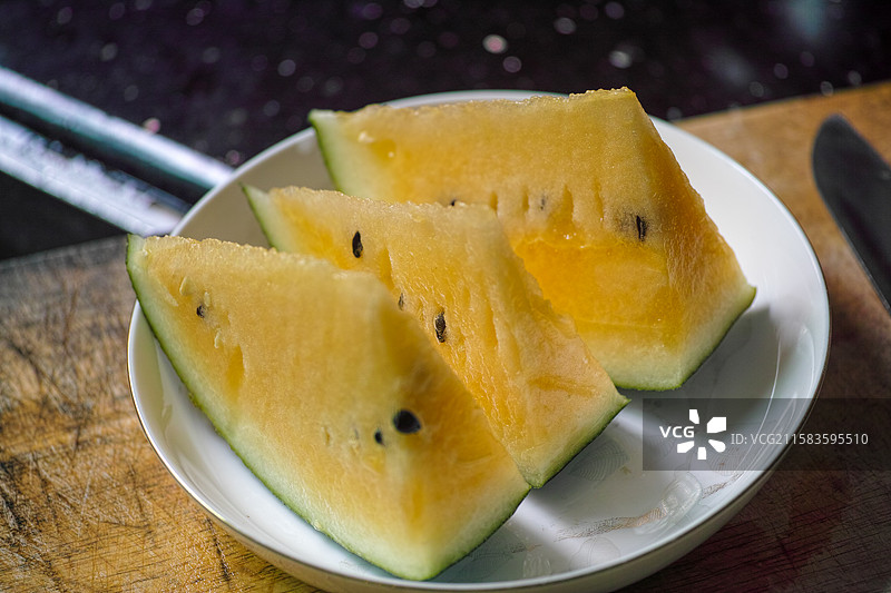 黄色西瓜图片素材