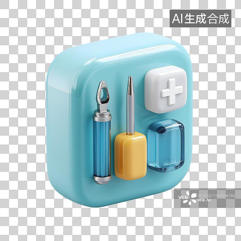 【AI数字艺术】维修工具图标图片素材