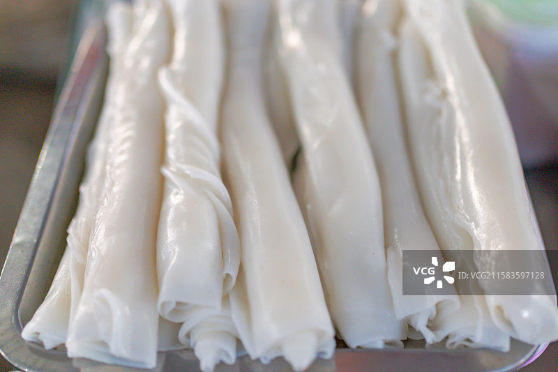 云南玉溪特色小吃卷粉图片素材