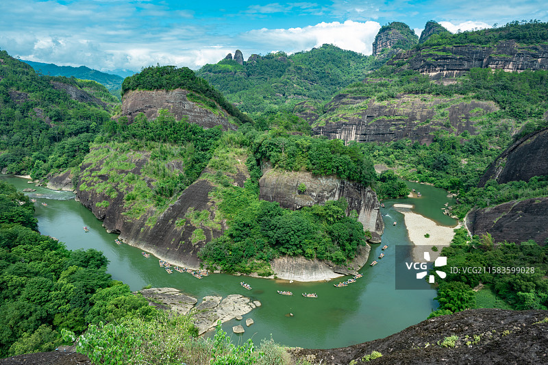 武夷山九曲十八弯图片素材