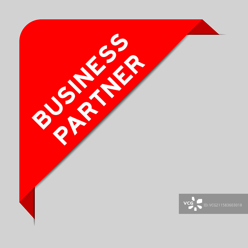 带有文字的红色角标横幅图片素材