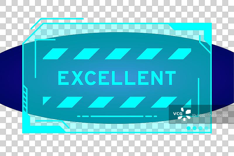 未来感的蓝色HUD横幅图片素材