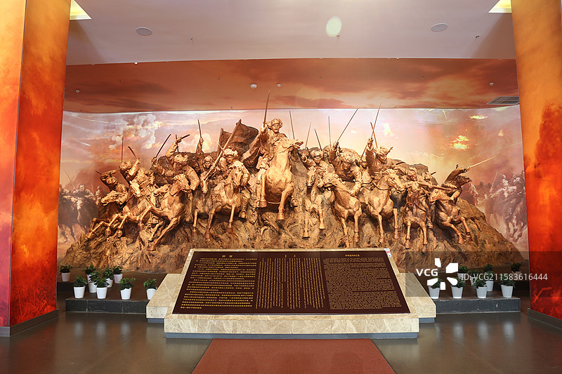 内蒙古民族解放雕塑 乌兰浩特民族解放纪念馆图片素材