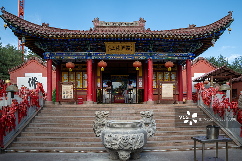 中国新疆乌鲁木齐红山公园大佛寺图片素材