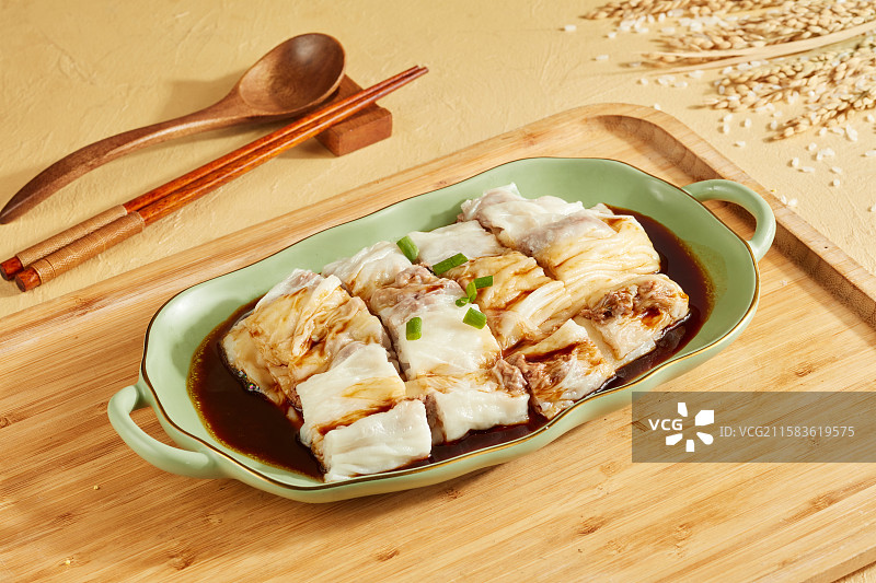 广式牛肉肠粉图片素材